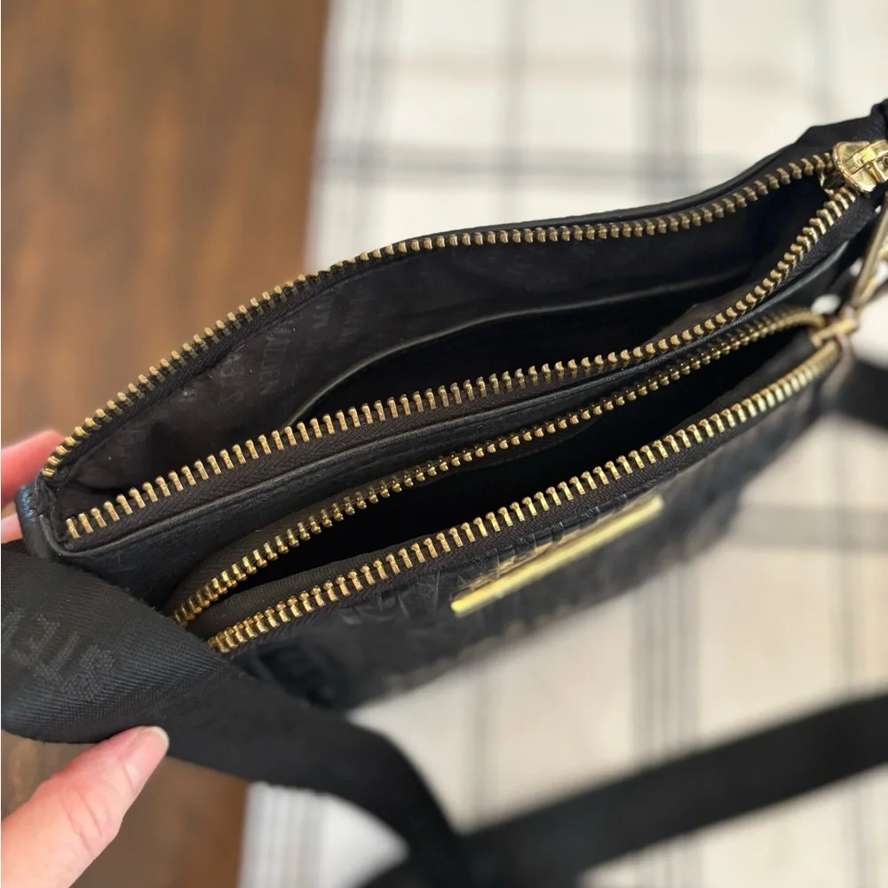 Steve Madden Black Stylish Messanger Crossbody Bag with wallet pouch - Picture 4 of 8